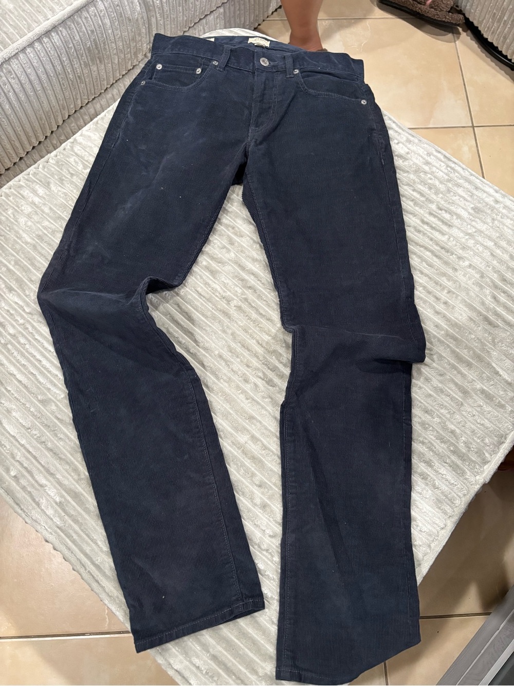 J. Crew Men's Navy Corduroy Pants